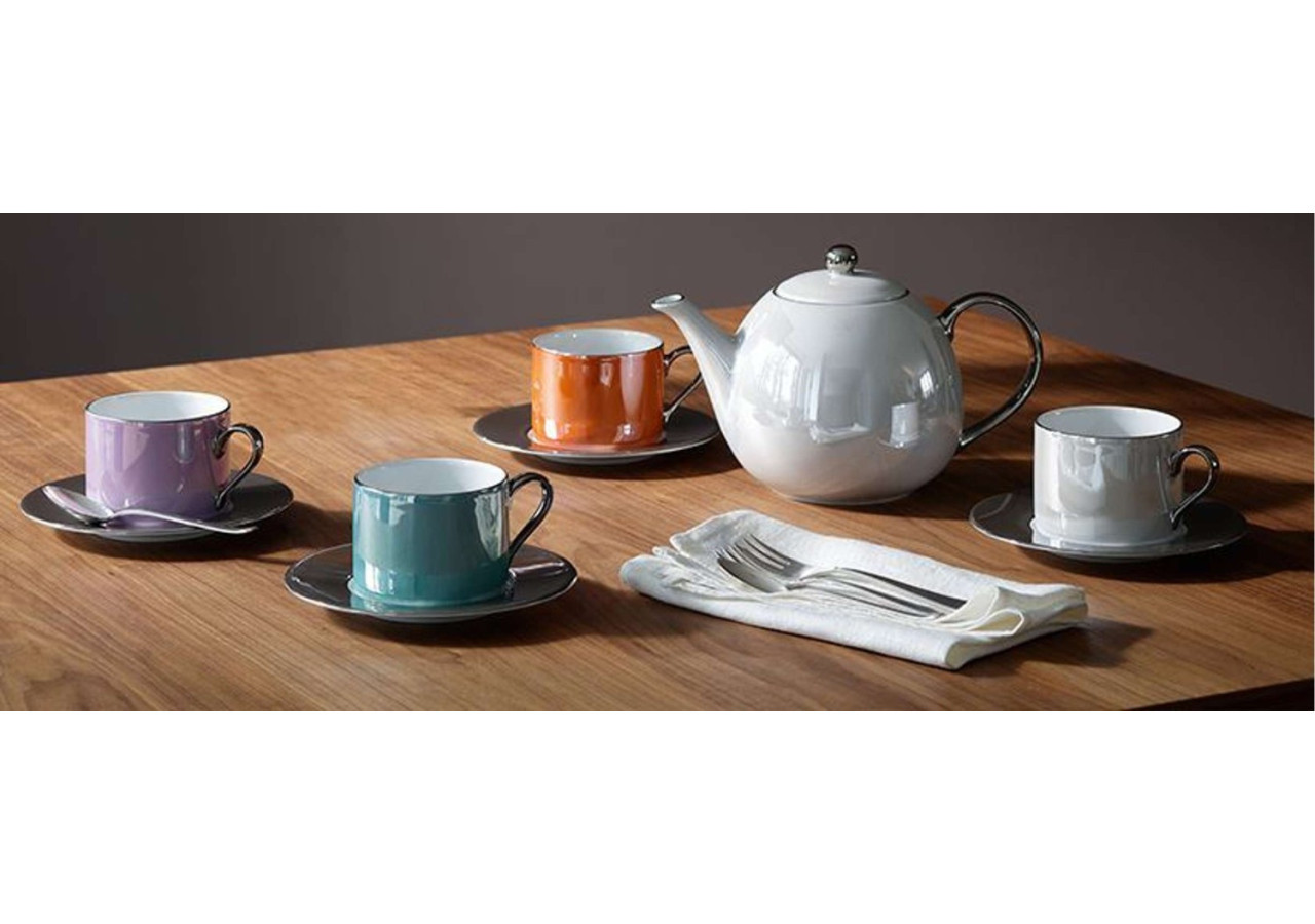 Tasse et Soucoupe Palazzo - Ensemble en Verre 250 ml - LS 630071 - L.S.A.