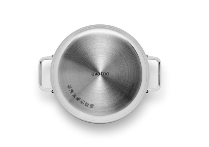 Casserole en Acier Inoxydable Recyclé - 4,8 Litres - ES 203319 - Eva Trio Casserole en Acier Inoxydable Recyclé - 4,8 Litres - ES 203319 - Eva Trio