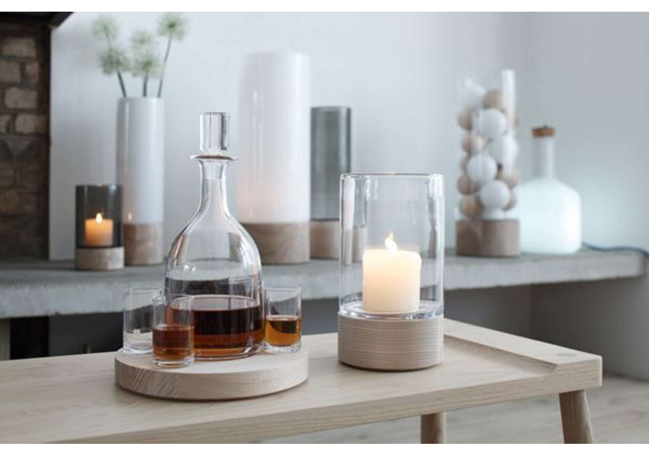 Lotta Kandelaar - Kandelaar en verre et bois 22,5 cm - LS 504235 - L.S.A.