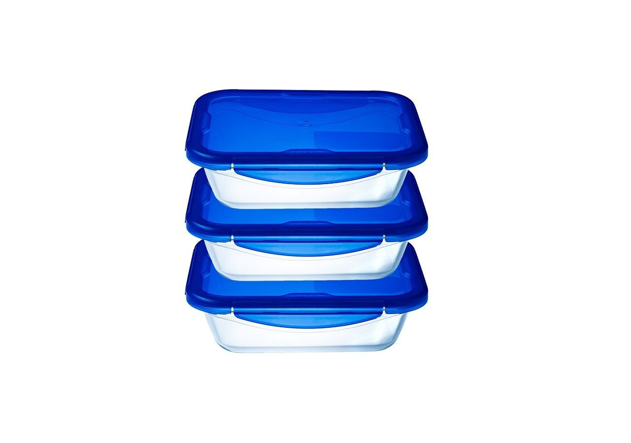 Lunchbox Cook & Go - Set de 3 récipients 800 ml - PY 286237 - Pyrex