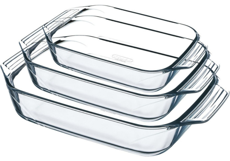 Set de 3 Plats à Four Irresistible - Verre Borosilicaté - PY 277990 - Pyrex