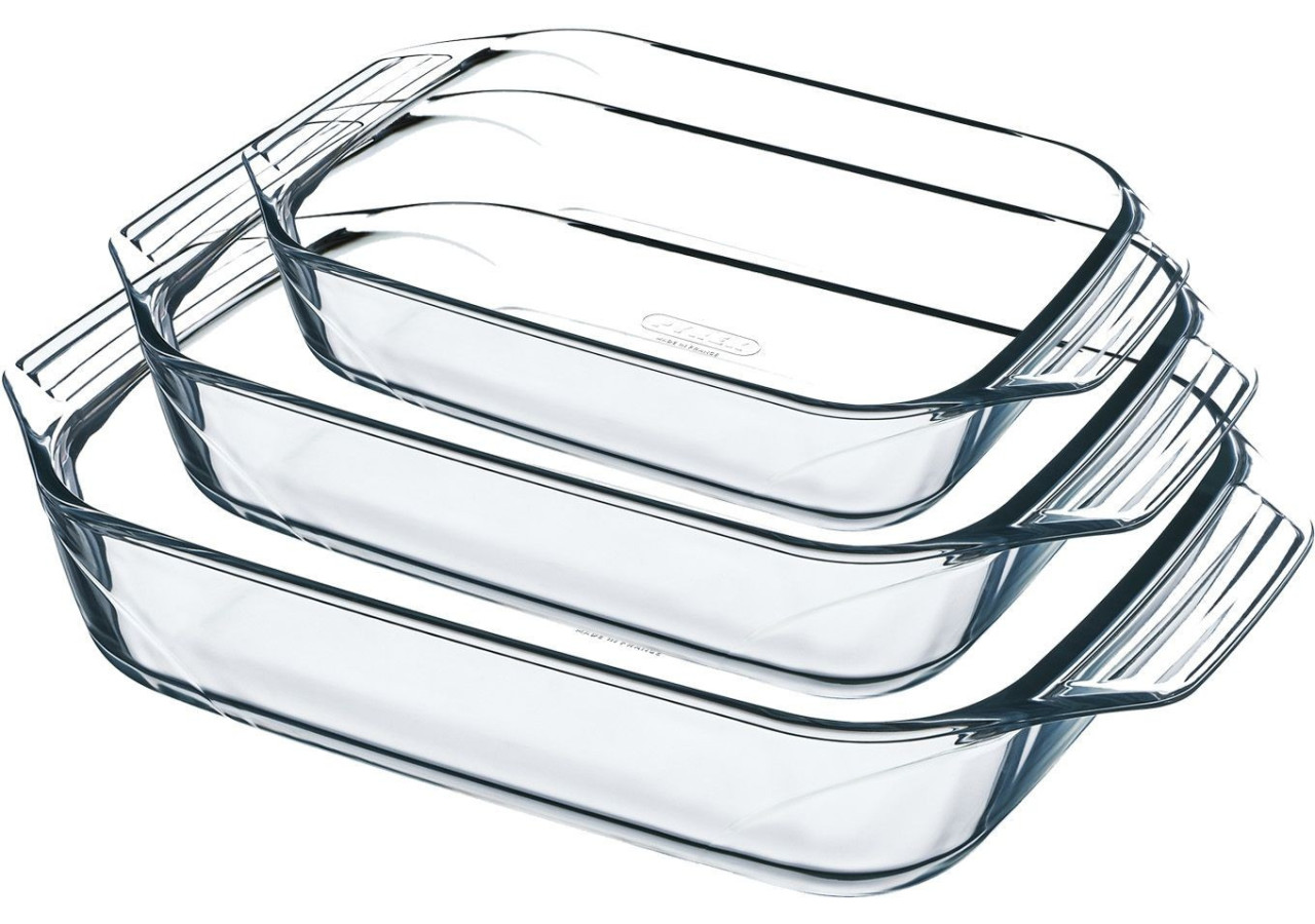 Set de 3 Plats à Four Irresistible - Verre Borosilicaté - PY 277990 - Pyrex