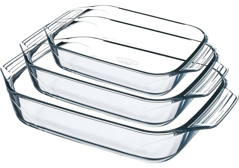 Set de 3 Plats à Four Irresistible - Verre Borosilicaté - PY 277990 - Pyrex