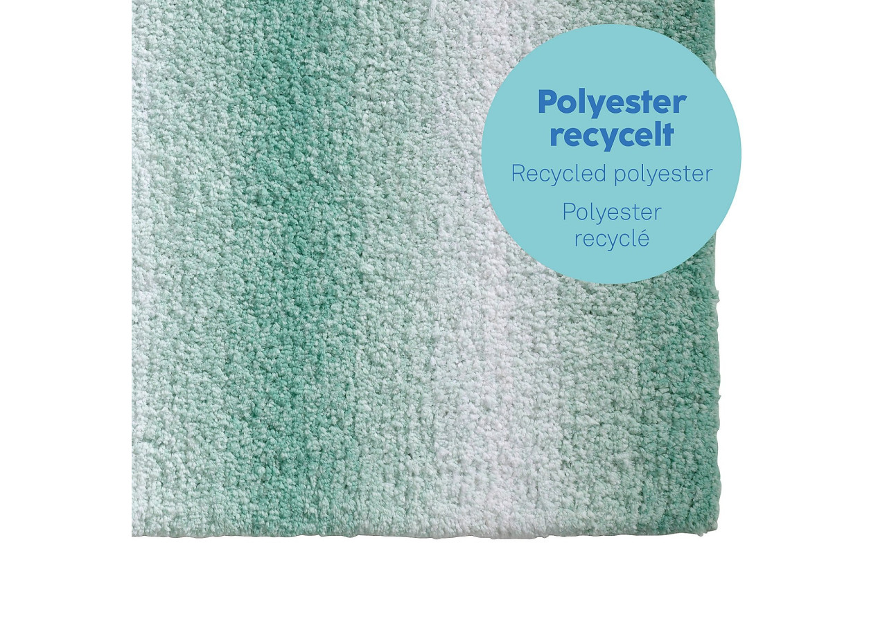 Tapis de Bain Ombre - 80x50 cm en Polyester Vert Jade - KE 235610 - Kela Badkamer
