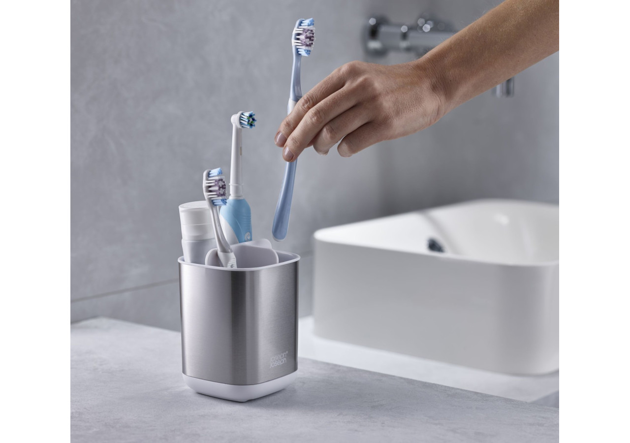 Organisateur de Trousse à Dent - Compact avec 3 Compartiments - JJ 001921 - Joseph Joseph