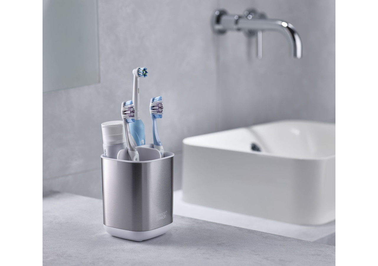 Organisateur de Trousse à Dent - Compact avec 3 Compartiments - JJ 001921 - Joseph Joseph