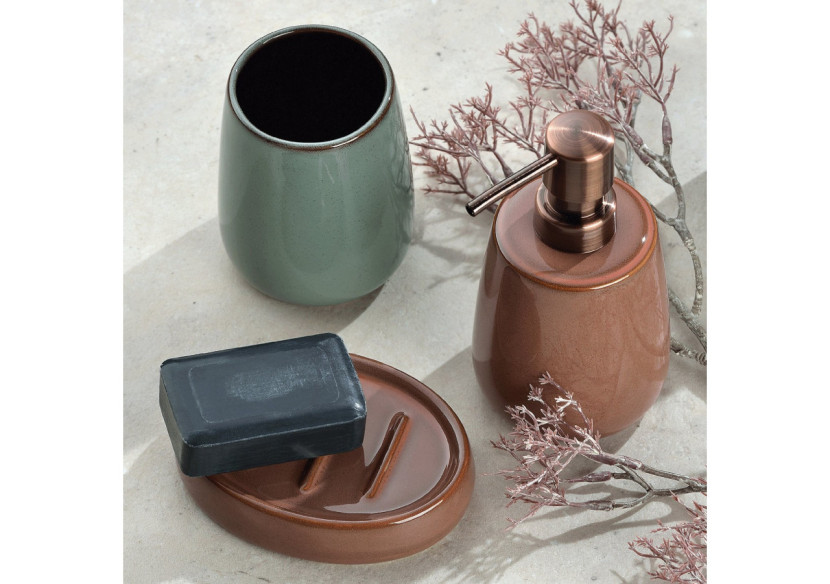 Set de Toilette Liana - Brosse et Support en Céramique - KE 236273 - Kela Badkamer Set de Toilette Liana - Brosse et Support en Céramique - KE 236273 - Kela Badkamer