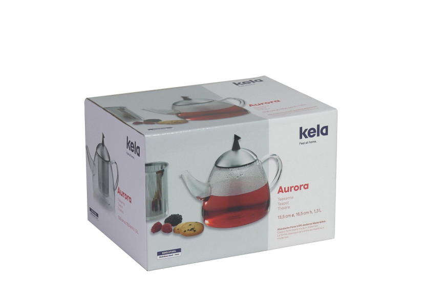 Théière AURORA - 1,8 Litres avec Filtre en Acier Inoxydable - KE 169410 - Kela Keuken Théière AURORA - 1,8 Litres avec Filtre en Acier Inoxydable - KE 169410 - Kela Keuken