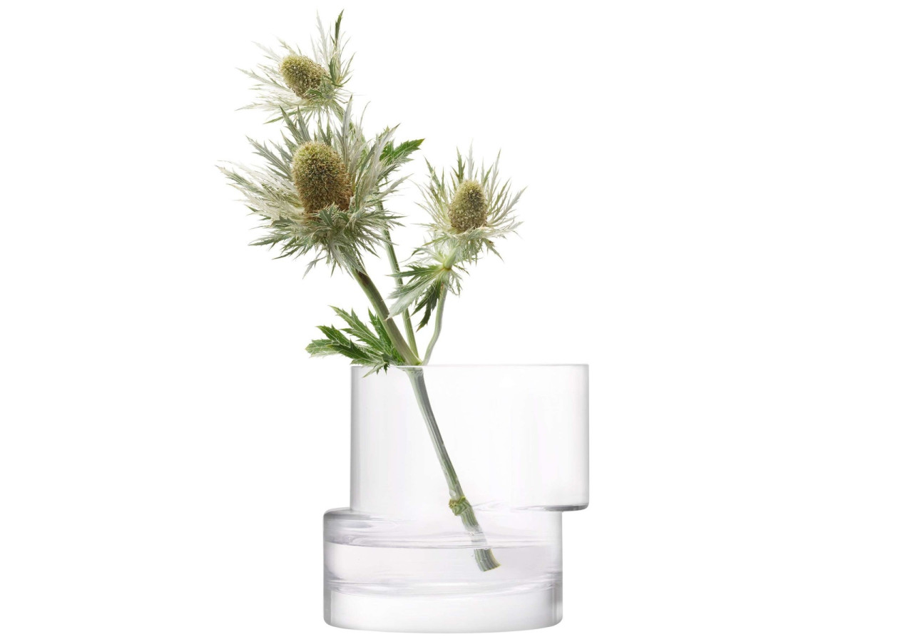 Bougeoir Tier avec Bougie - Élégance en Verre de 13,5 cm - LS 580550 - L.S.A.