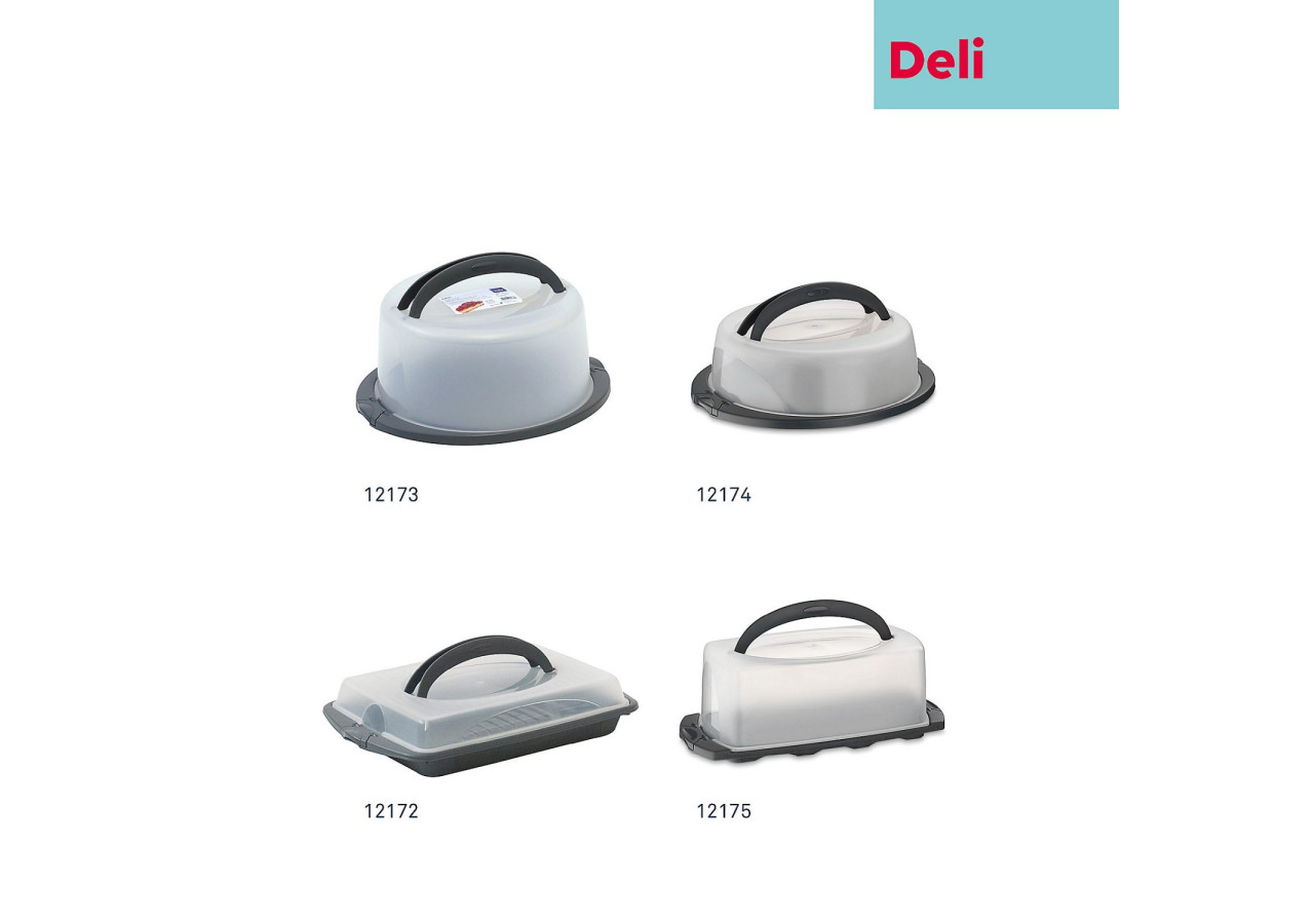 Boîte de Transport Deli - Pratique pour Gâteaux 38 x 33 x 17 cm - KE 121739 - Kela Keuken