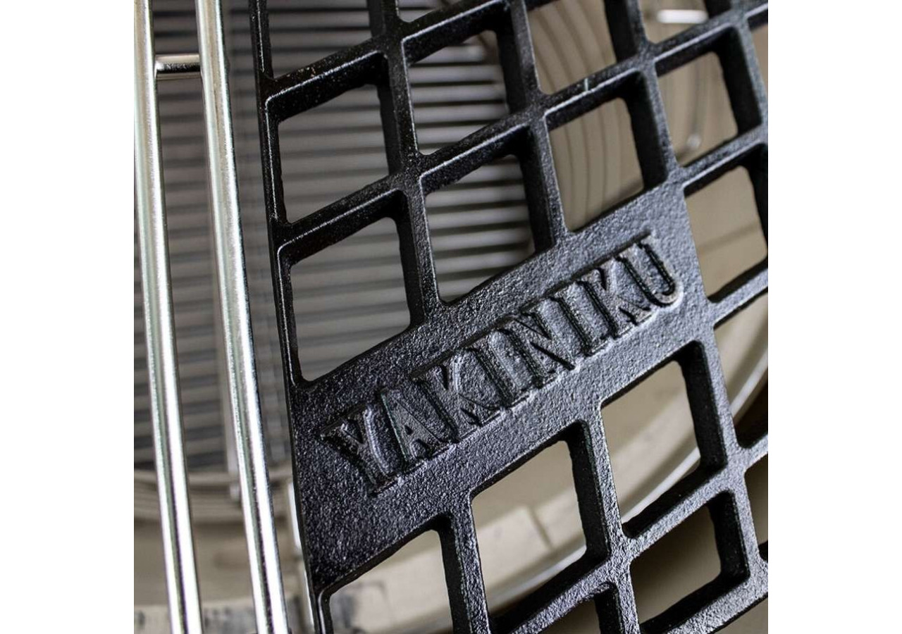 Accessoire BBQ Kamado 19" - Grill en Fonte avec Indicateur de Température - YA 493318 - Yakiniku