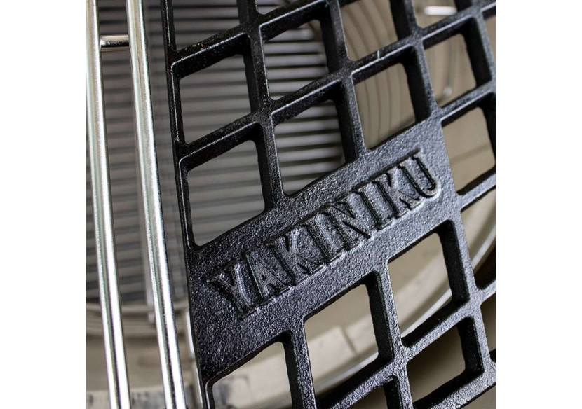 Accessoire BBQ Kamado 19" - Grill en Fonte avec Indicateur de Température - YA 493318 - Yakiniku