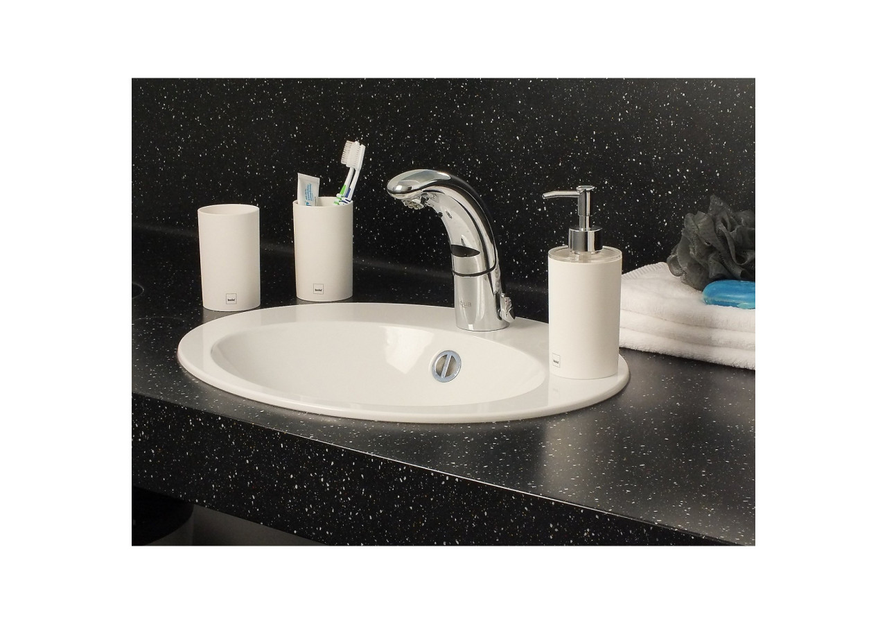 Gobelet de Salle de Bain LIS - Plastique blanc anti-dérapant - KE 217418 - Kela Badkamer