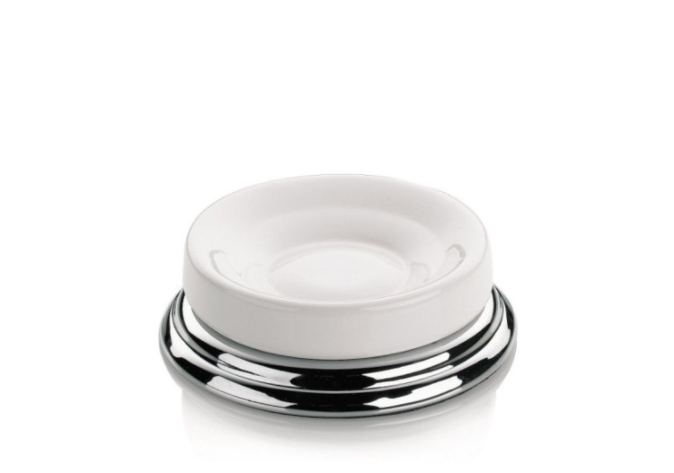 Porte-savon Scarlett - Céramique et Acier Inoxydable - KE 207846 - Kela Badkamer