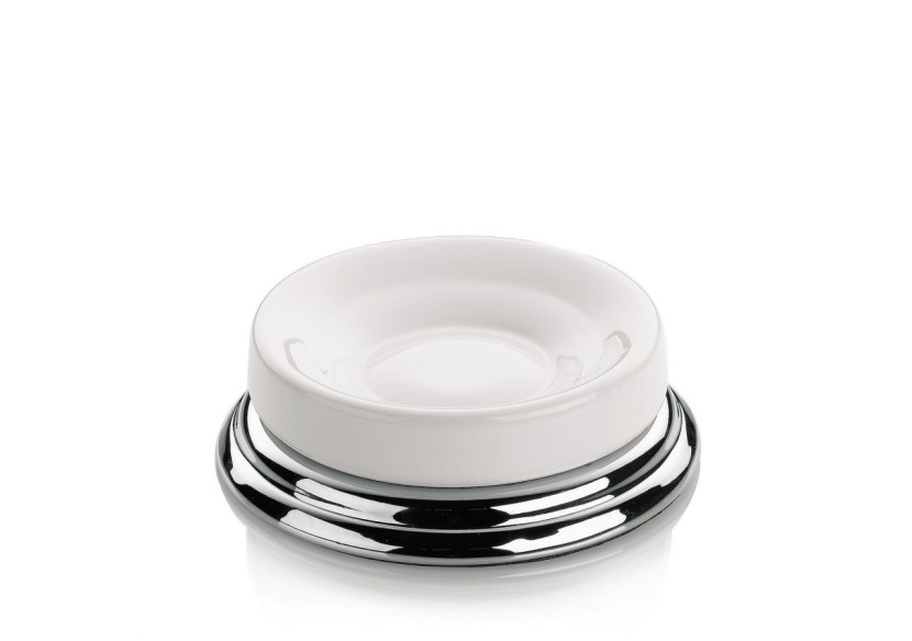 Porte-savon Scarlett - Céramique et Acier Inoxydable - KE 207846 - Kela Badkamer Porte-savon Scarlett - Céramique et Acier Inoxydable - KE 207846 - Kela Badkamer