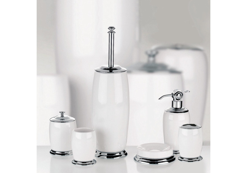 Porte-savon Scarlett - Céramique et Acier Inoxydable - KE 207846 - Kela Badkamer Porte-savon Scarlett - Céramique et Acier Inoxydable - KE 207846 - Kela Badkamer