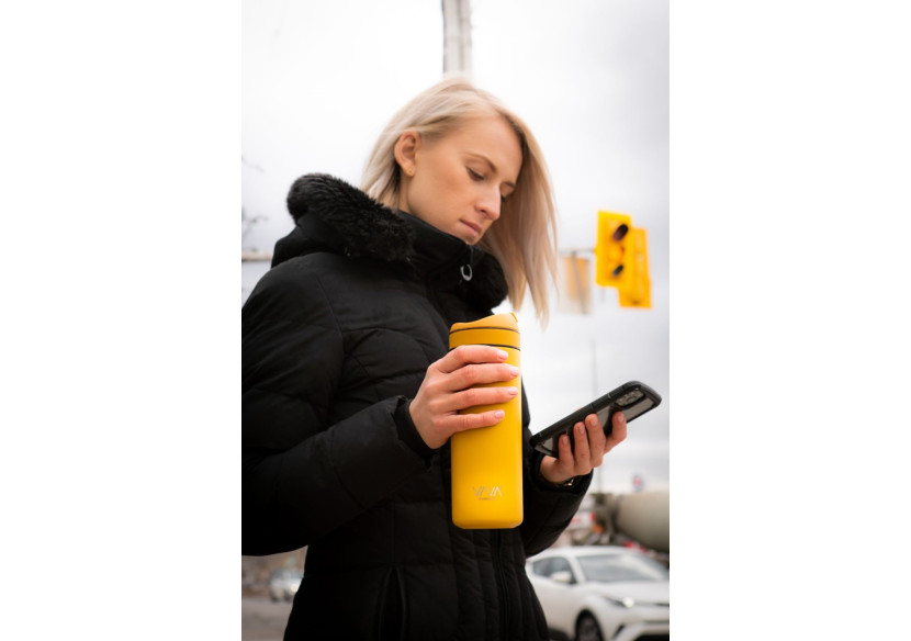 Bouteille Rechargeable avec Filtre 460 ml - Idéale pour Thé et Café - VI 820527 - Viva