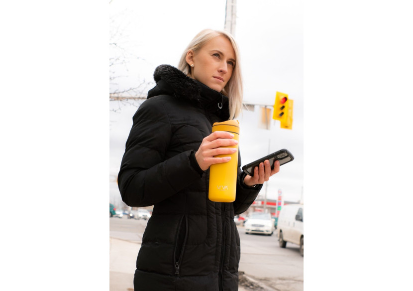 Bouteille Rechargeable avec Filtre 460 ml - Idéale pour Thé et Café - VI 820527 - Viva