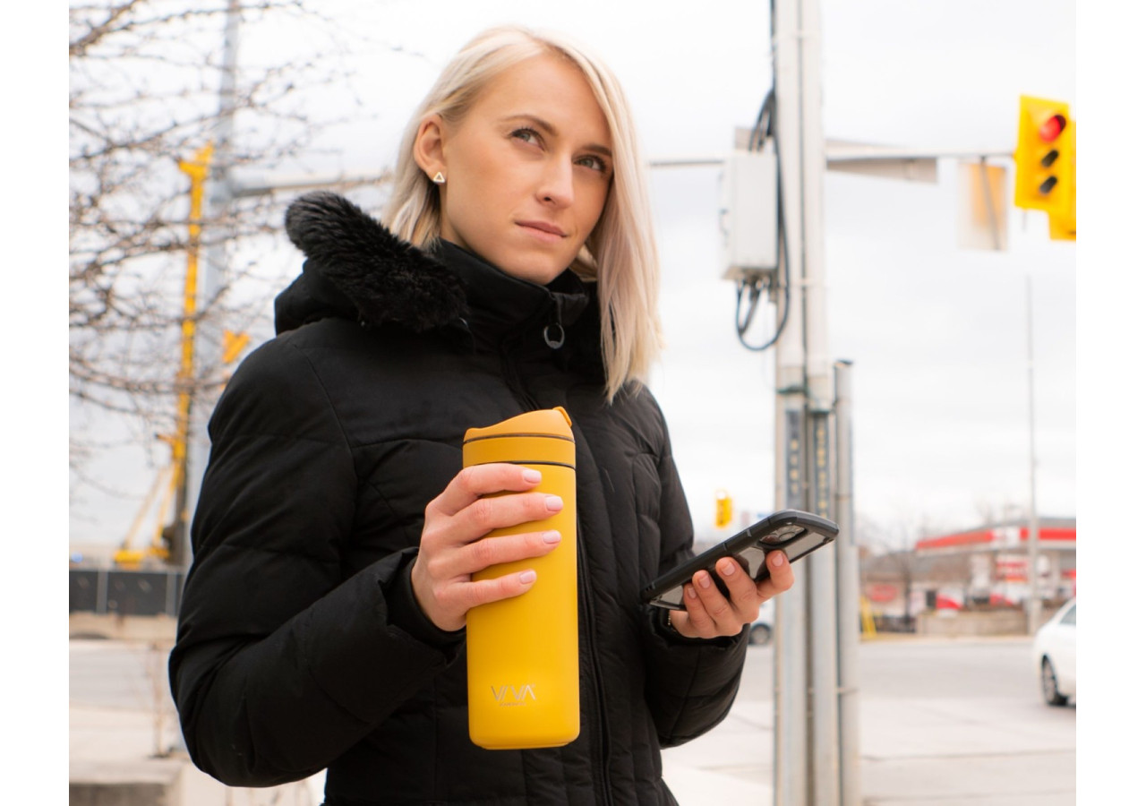 Bouteille Rechargeable avec Filtre 460 ml - Idéale pour Thé et Café - VI 820527 - Viva