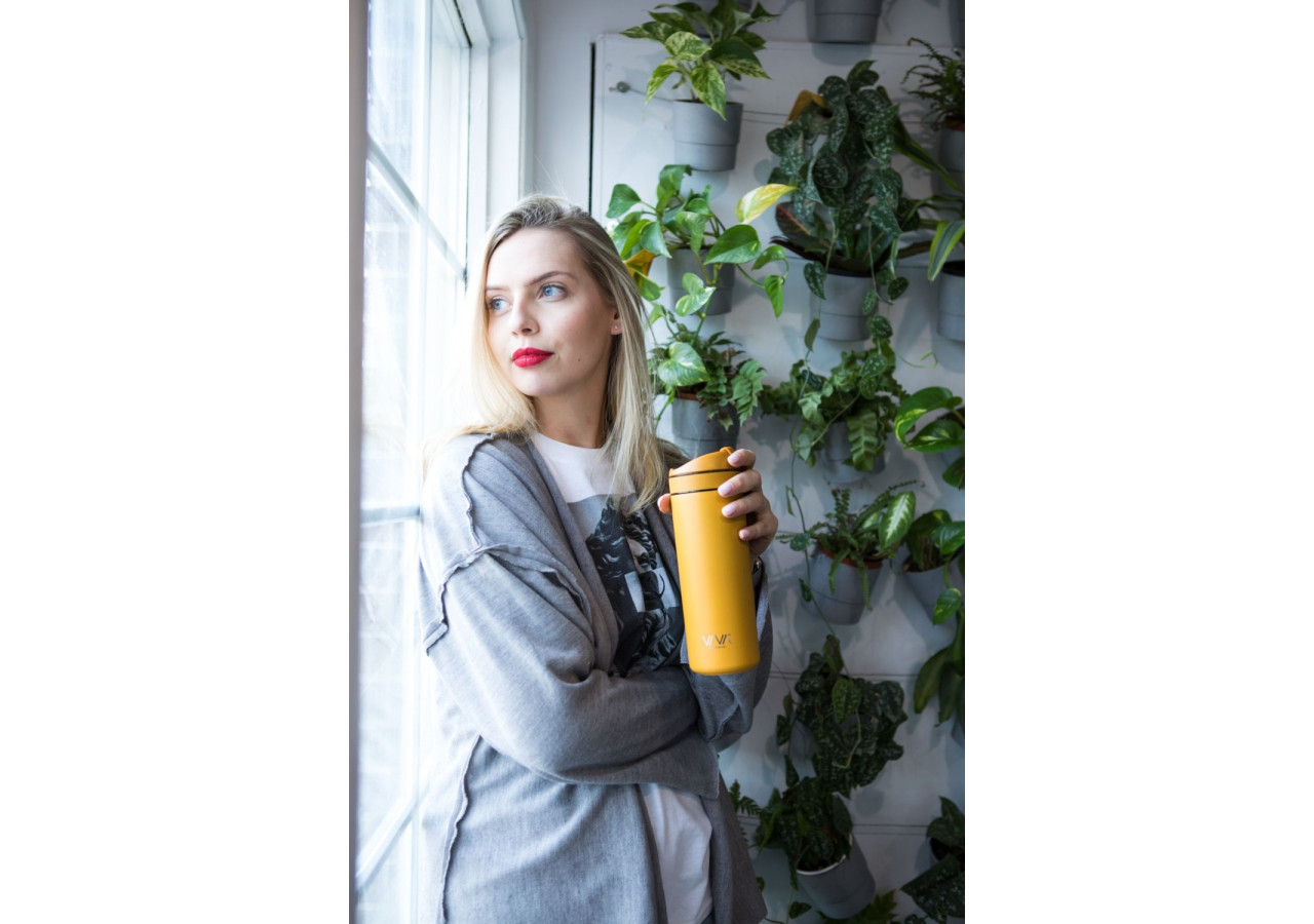 Bouteille Rechargeable avec Filtre 460 ml - Idéale pour Thé et Café - VI 820527 - Viva