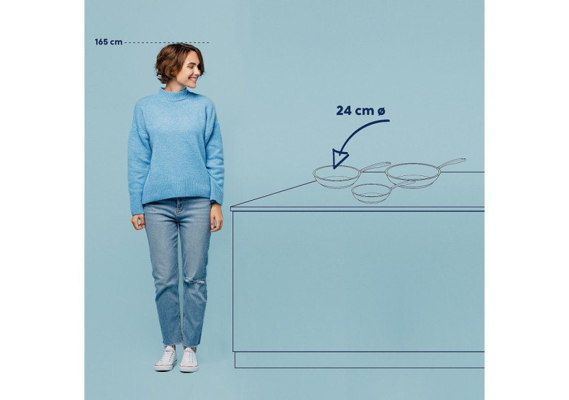 Poêle Flavoria 24 cm - Acier Inoxydable Énergétique - KE 101885 - Kela Keuken