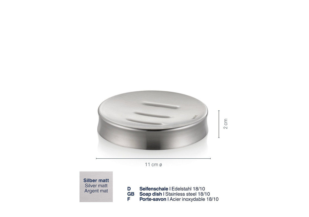 Porte-savon Élégance - Acier inoxydable, design intemporel - KE 182952 - Kela Badkamer