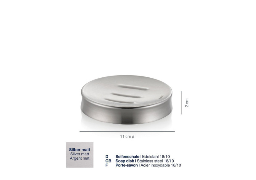 Porte-savon Élégance - Acier inoxydable, design intemporel - KE 182952 - Kela Badkamer Porte-savon Élégance - Acier inoxydable, design intemporel - KE 182952 - Kela Badkamer