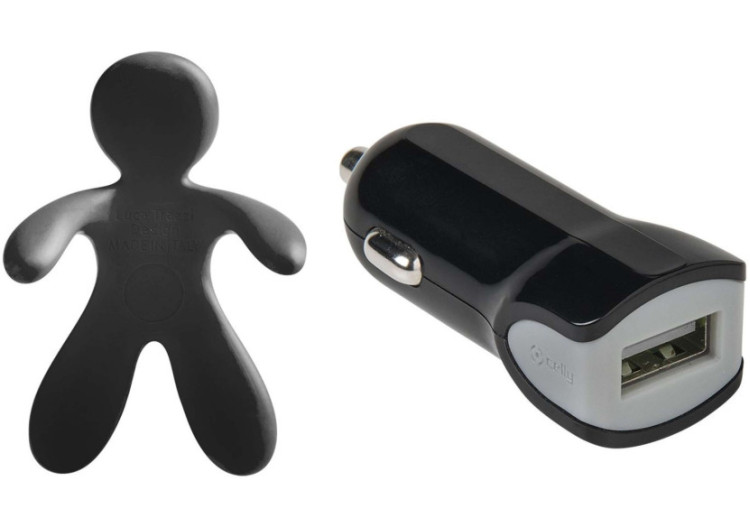 Chargeur Auto Giulio & Cesare - Avec désodorisant cèdre - CE 743385 - Celly