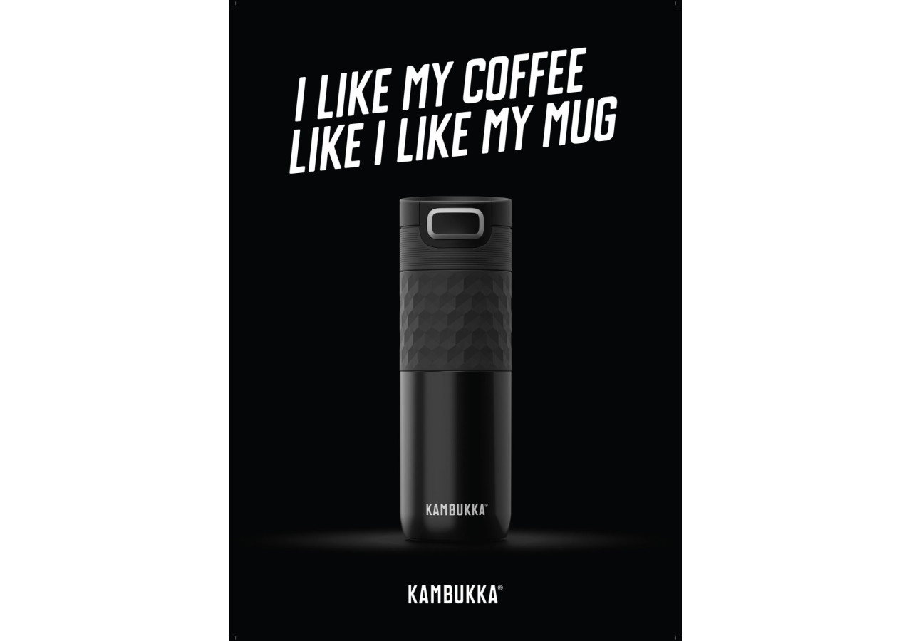 Bouteille Isotherme Etna - 500 ml, Noir acier - KA 140079 - Kambukka