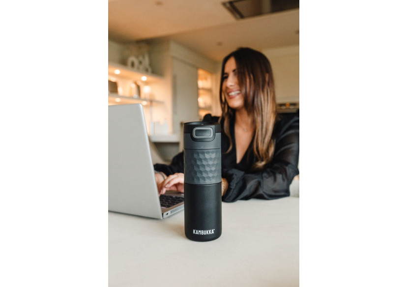 Bouteille Isotherme Etna - 500 ml, Noir acier - KA 140079 - Kambukka Bouteille Isotherme Etna - 500 ml, Noir acier - KA 140079 - Kambukka