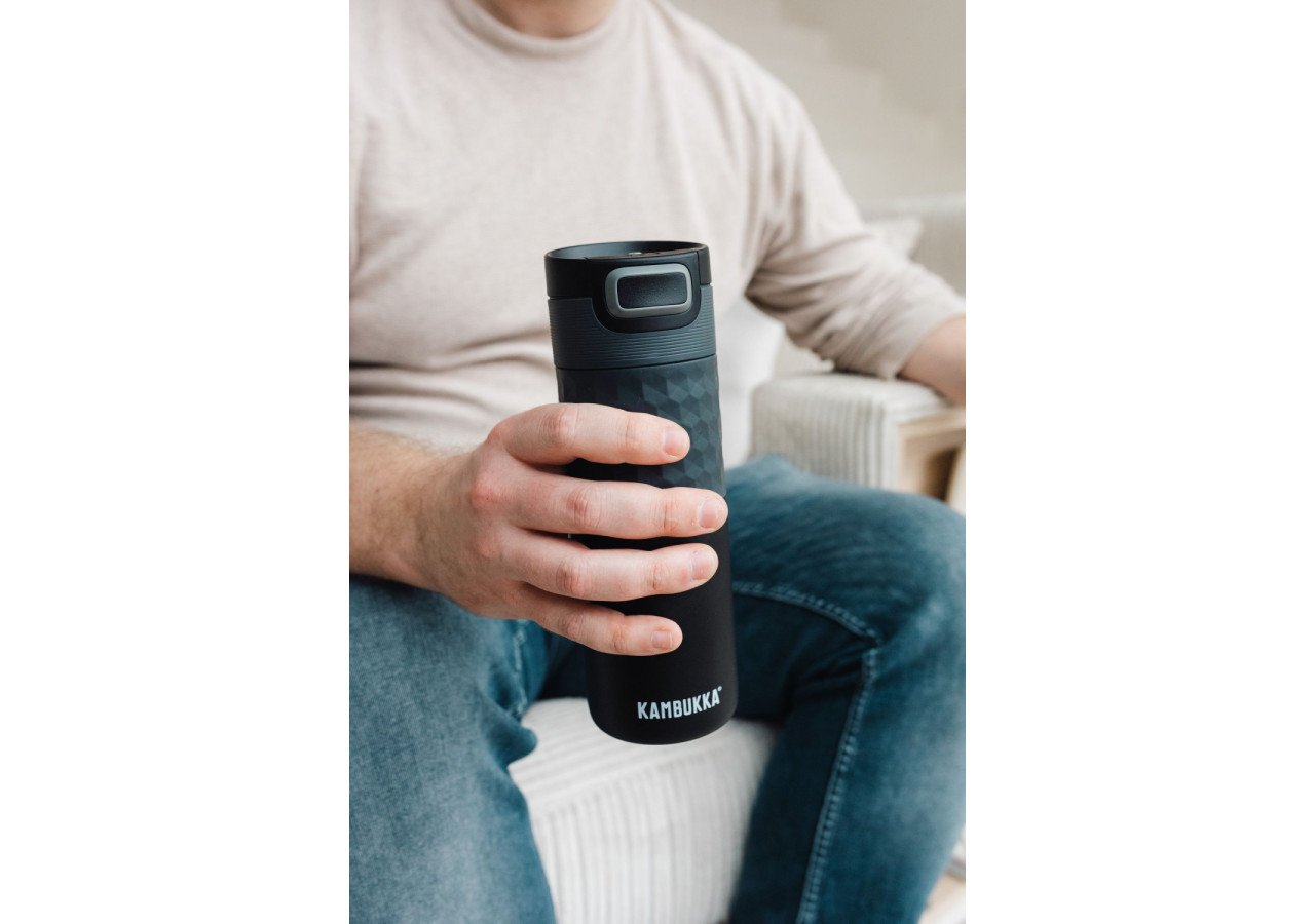 Bouteille Isotherme Etna - 500 ml, Noir acier - KA 140079 - Kambukka