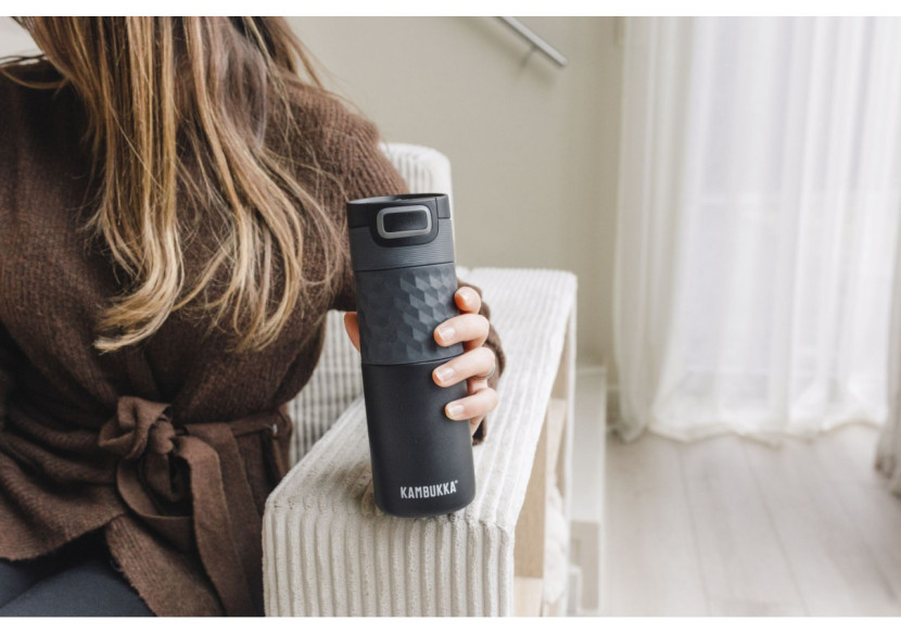 Bouteille Isotherme Etna - 500 ml, Noir acier - KA 140079 - Kambukka Bouteille Isotherme Etna - 500 ml, Noir acier - KA 140079 - Kambukka