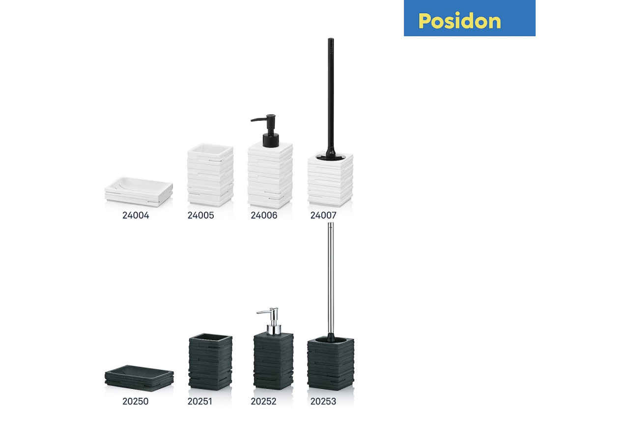 Gobelet Posidon - Polyresine blanche pour salle de bain - KE 240058 - Kela Badkamer