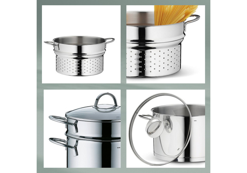 Cocotte Vapeur Cailin - 2,4 litres en inox - KE 109942 - Kela Keuken