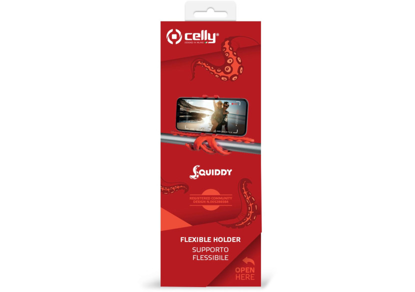 Support Squiddy Mini - Flexible et coloré - CE 741466 - Celly