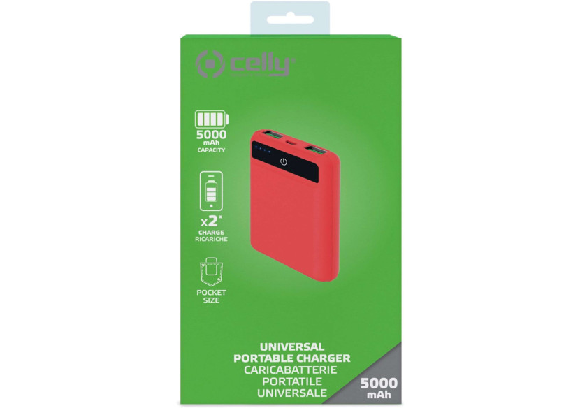 Powerbank Pocket 5000mAh - Rechargez en déplacement - CE 747338 - Celly Powerbank Pocket 5000mAh - Rechargez en déplacement - CE 747338 - Celly