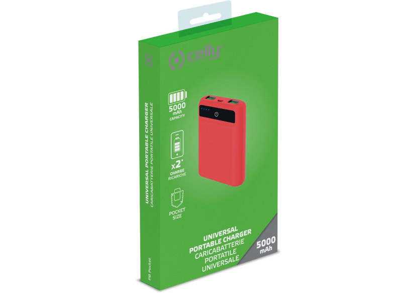 Powerbank Pocket 5000mAh - Rechargez en déplacement - CE 747338 - Celly Powerbank Pocket 5000mAh - Rechargez en déplacement - CE 747338 - Celly