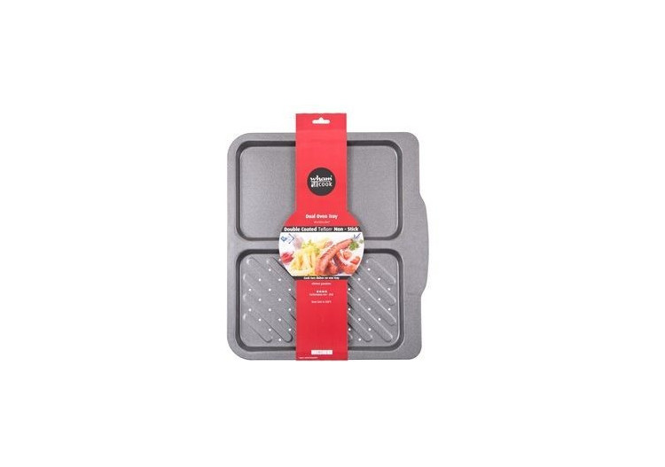 Plaque de cuisson Essentials Non Stick - Double compartiment avec revêtement antiadhésif - WH 505751 - Wham