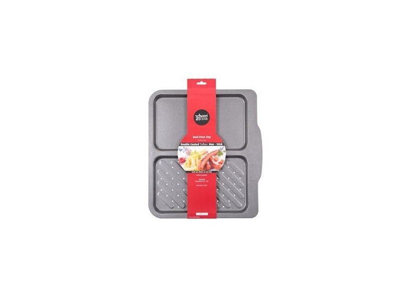 Plaque de cuisson Essentials Non Stick - Double compartiment avec revêtement antiadhésif - WH 505751 - Wham