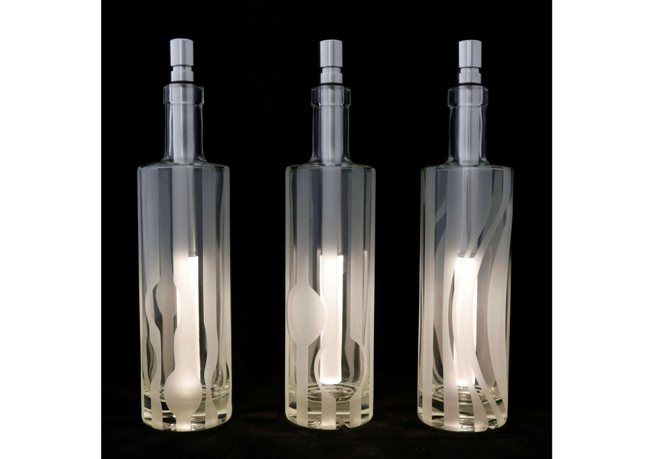Set de 3 bouteilles Titano Water 500 ml - Design léger et durable - BL 431021 - BottleLight