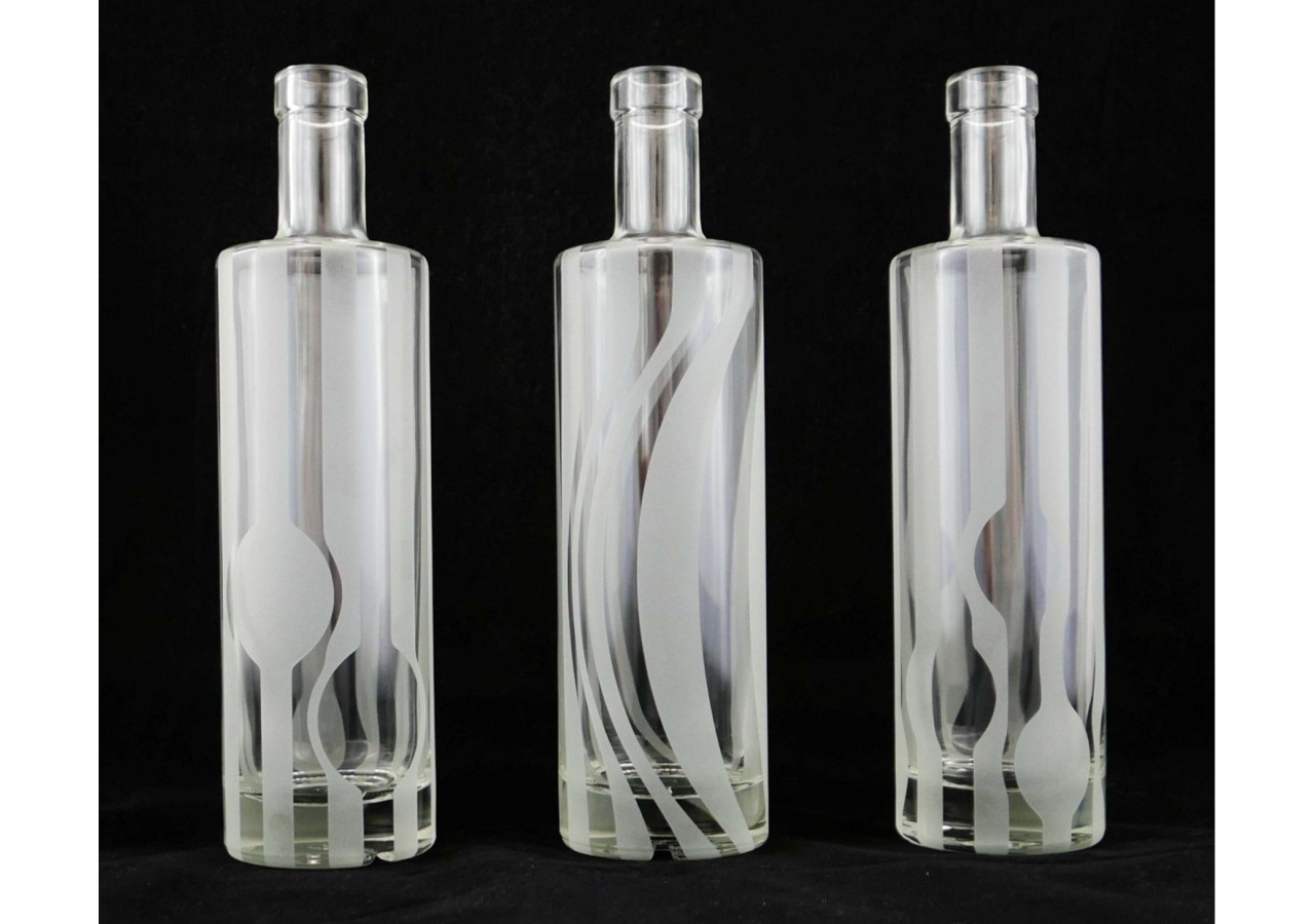 Set de 3 bouteilles Titano Water 500 ml - Design léger et durable - BL 431021 - BottleLight