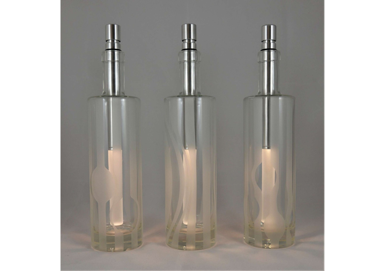 Set de 3 bouteilles Titano Water 500 ml - Design léger et durable - BL 431021 - BottleLight