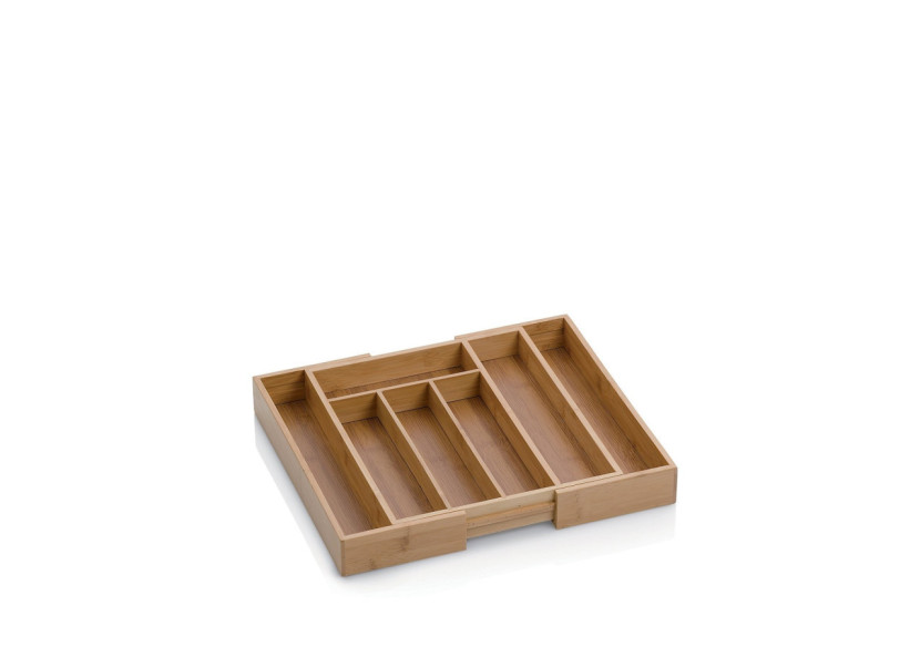 Bac à couverts extensible Kalma - 28 x 39 x 5 cm en bambou - KE 120121 - Kela Keuken