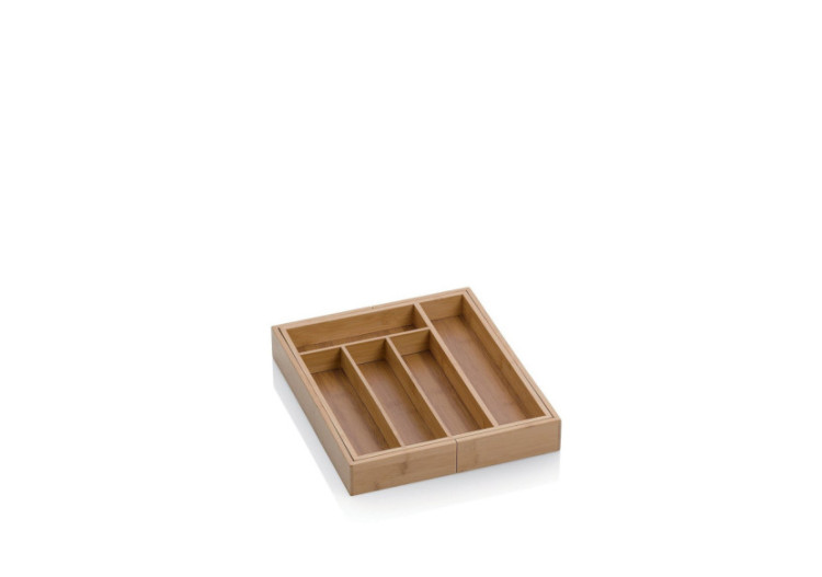 Bac à couverts extensible Kalma - 28 x 39 x 5 cm en bambou - KE 120121 - Kela Keuken 2