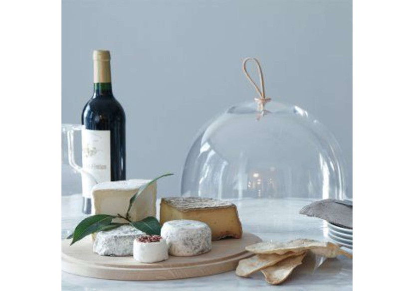 Plateau de Service Ivalo - 15 cm avec cloche en verre élégante - LS 510540 - L.S.A.