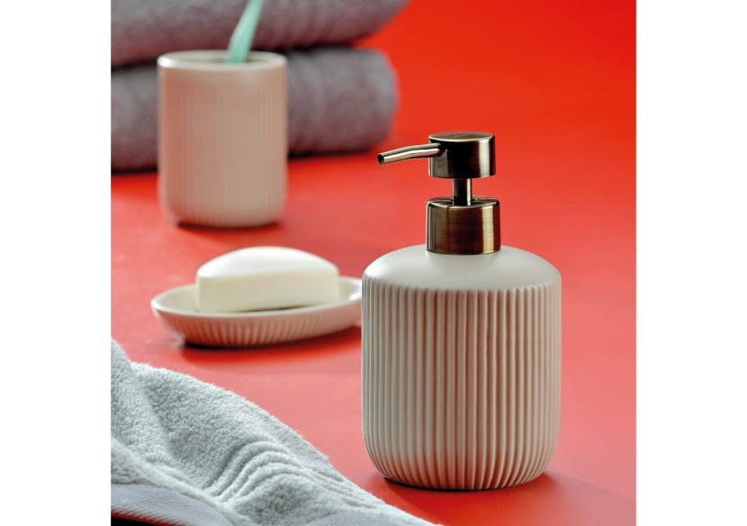 Distributeur de Savon Adele - Design élégant en céramique - KE 237409 - Kela Badkamer Distributeur de Savon Adele - Design élégant en céramique - KE 237409 - Kela Badkamer