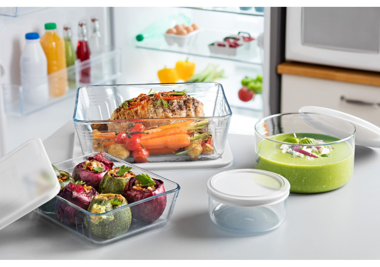 Plat Cook & Freeze - Rectangulaire 25x19 cm avec couvercle - PY 000728 - Pyrex