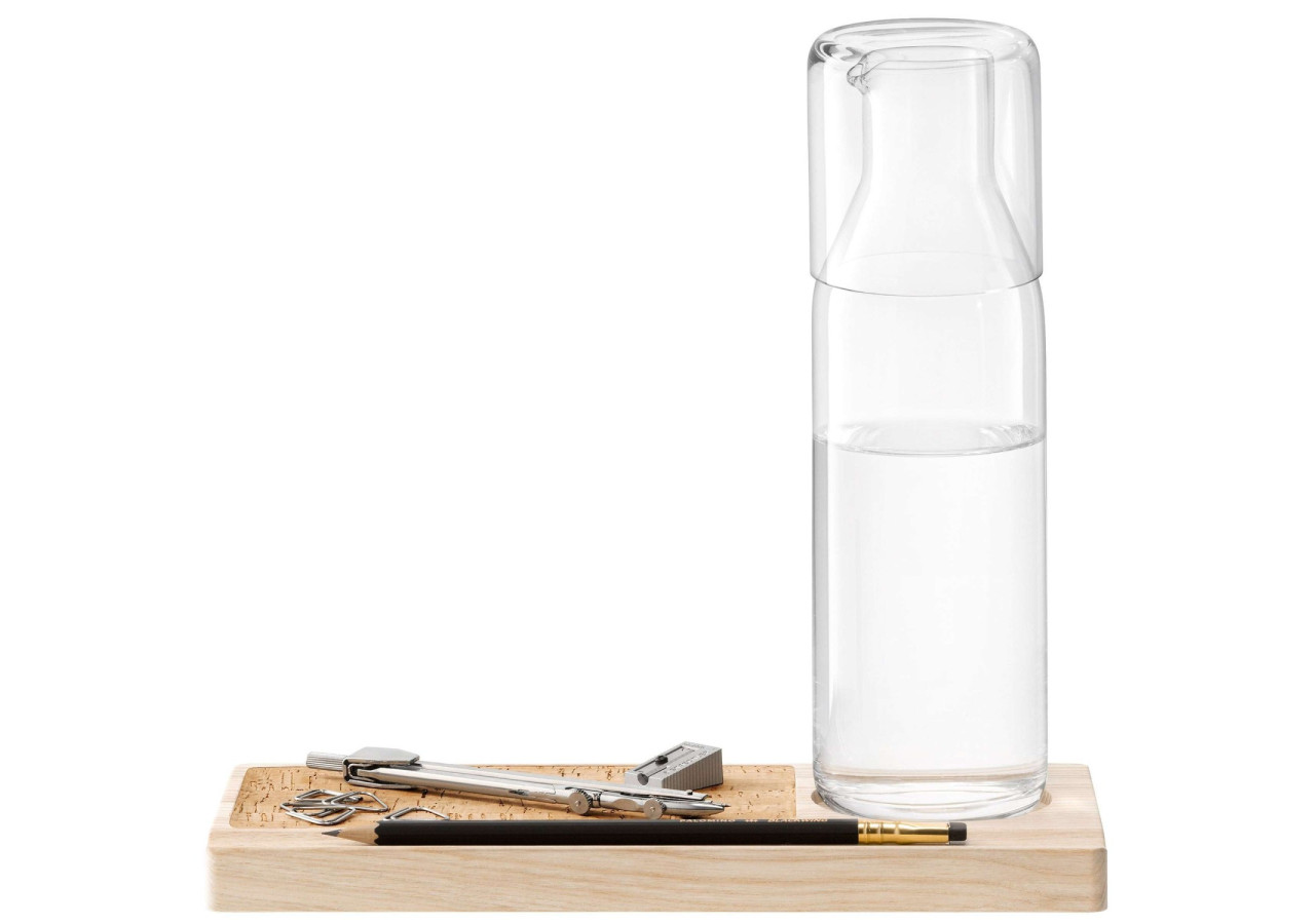 Set d'organisation de bureau L.S.A. - Plateau et carafe pratiques de 28 cm - LS 576386 - L.S.A.