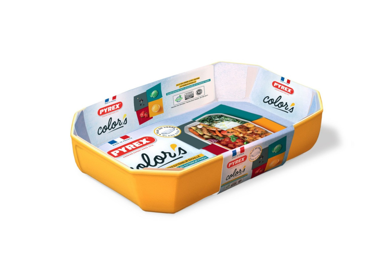 Plat à four Pyrex Colors - Capacité de 3,2 litres pour vos plats préférés - PY 288583 - Pyrex