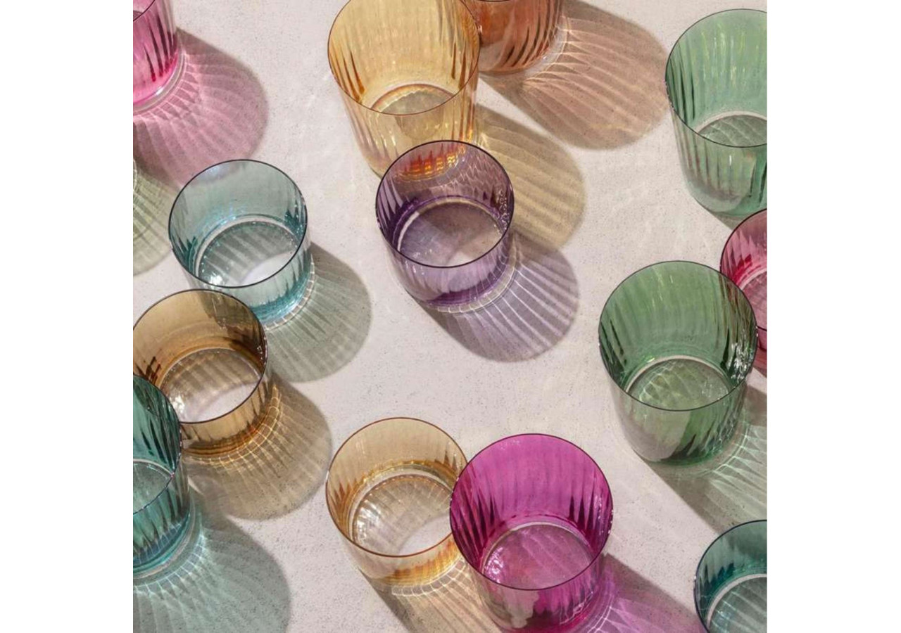 Set de 4 Verres Tumbler Gems - 560 ml, assortis - LS 568602 - L.S.A.